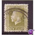 New Zealand stamp g v 9d yellow olive sg 429c fu b