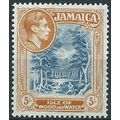 Jamaica 1938 SG132 5/- Slate-Blue & Yellow-Oran...