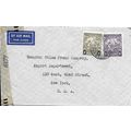 Barbados Air Mail 1940 to New York USA CENSORED...