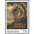 AUSTRALIA, Elves and Fairies, brown 1985, 33c, #2