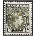 Nigeria 1938 SG56 1/- Sage-Green Mounted Mint ....