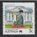 AUS 1988 3c 'LIVING TOGETHER - LOCAL GOVERNMENT...