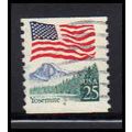 Used 2280 25c U.S. Flag Fine CNS 4 PA6194