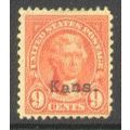 667 9c Thomas Jefferson Fine MHR B0113