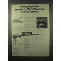 1979 Bank of Boulder Ad - Weatherby Mark V Rifle