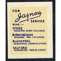 1958 Jaynox : Stoke, Birmingham, Blackpool, Sal...