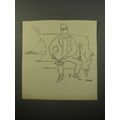 1950 Cartoon by Saul Steinberg