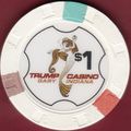 Trump. $1 Casino Chip. Gary, IN. I59.