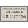 LONDON BRIGHTON & SOUTH COAST RAILWAY LUGGAGE L...