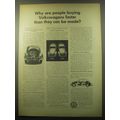 1959 Volkswagen Beetle Ad - Why are people buying Volkswagens faster