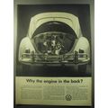 1959 Volkswagen Beetle Ad - Why the engine in the back?