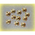 100 no. Gold Plated 8 mm Pierced Filigree Bead ...