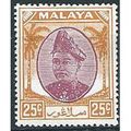 Selangor 1949 SG103 25c Purple & Orange Mounted...