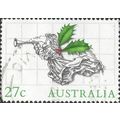 AUSTRALIA, CHRISTMAS, Angel with Trumpet, green...