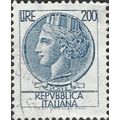 ITALY, Coin of Syracuse, blue 1968, 200Lire