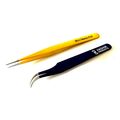 Eyelash Extension Tweezers Straight & Curved St...