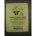 1957 Martell Cognac Ad - Brandy And Soda Get To...