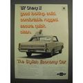 1966 Chevrolet Chevy II Nova SS Sport Coupe Car Ad