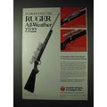 1990 Ruger All-Weather 77/22 Rifle Ad