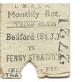 L.M.S.R. Edmondson Ticket - Bedford St. Johns t...