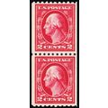 442, Mint VF NH 2¢ Coil Pair - SCV $110. - Stua...