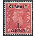 Kuwait 1945 SG65 1a on 1d Pale Scarlet Mounted....