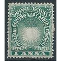 British East Africa 1890 SG5 1a Blue-Green Moun...