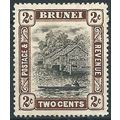 Brunei 1911 SG36 2c Black & Brown Mounted Mint....