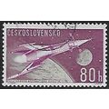 Mi 1332: 80 h. purple/pale green Cosmic Space E...