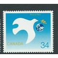 canada stamps mnh 1986 sg1215 sg 1215 peace year