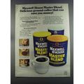 1982 Maxwell House Master Blend coffee Ad - Delicious