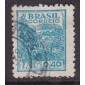 Brazil 1947 Harvesting Machinery 0.40cr Fine Us...