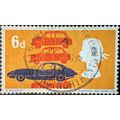 STAMP GREAT BRITAIN SG702 1966 6d British Motor...