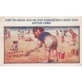 ZAYIX US Postcard Humorous 1930 Children on Bea...