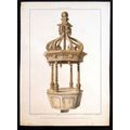COVER TO FONT, ATTLEBOROUGH CHURCH, NORFOLK 184...