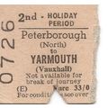 B.R.B. Edmondson Ticket - Peterborough North to...