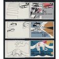 Cyprus Road Safety Campaign 3v Margins 1986 MNH...