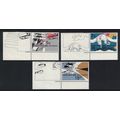 Cyprus Road Safety Campaign 3v Corners 1986 MNH...