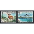 Cyprus Flamingos Birds Mouflon Europa 2v 1986 M...