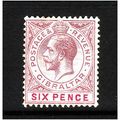 GIBRALTAR 1912 SG 80 6d DULL PURPLE AND MAUVE M...