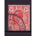TRANSVAAL 1905 SG274 1d SCARLET FINE USED