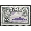 Pitcairn Islands 1940 SG7 1/- Violet & Grey Mou...