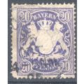 Bavaria 1888 - 20pf blue - Bavaria Arms - used 2
