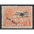 New Guinea 1931 SG137 1/2d Orange AIR Mounted M...