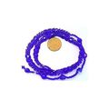 Cobalt Blue Beaded Daisy Chain Choker Necklace