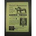 1955 Harris Tweed Clothing Ad - Nature's Masterpieces