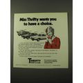 1972 Thrifty Rent-a-Car Ad - Have a Choice