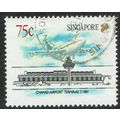 Singapore 1991 Civil Aviation 75c Multicoloured...