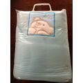 New Bear "Super Soft" Blue fleece cot bed blank...