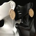 Marquise Cut Pave Stud Earrings Gold #372 USA S...